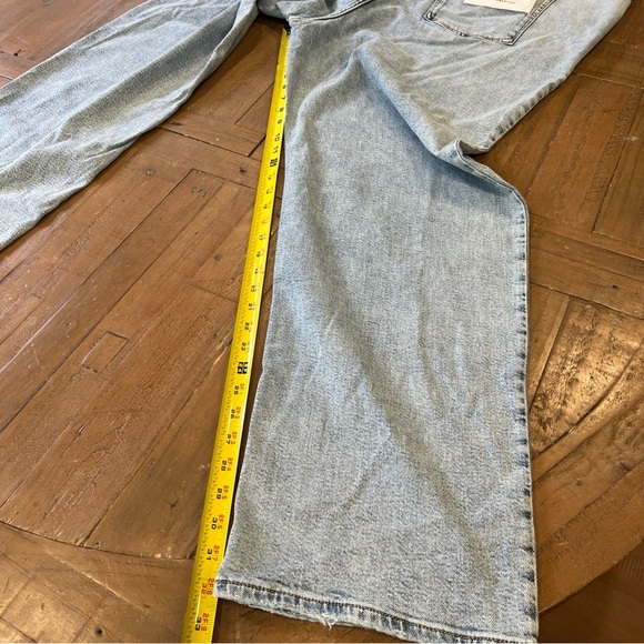 Good American Good Icon Straight Leg Jeans Plus Size 26 High Waist Light Wash - Picture 8 of 10